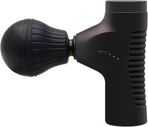 Mini Massager, Cordless Handheld Massager - Powerful - Perfect for Travel Stress Relief, Relieves Back, Legs and Lumbar Muscles (Pale Black)