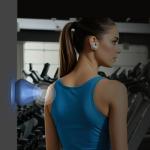 Suction Cup Cordless Personal Massager Mountable Self Massage Tool, Handheld Powerful 8 Vibrations Massage Tool for Hand, Neck, Shoulder Back Massager Body Relief (Blue)