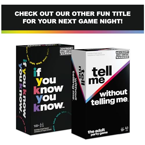 Tell Me Without Telling Me Card Game for Adults