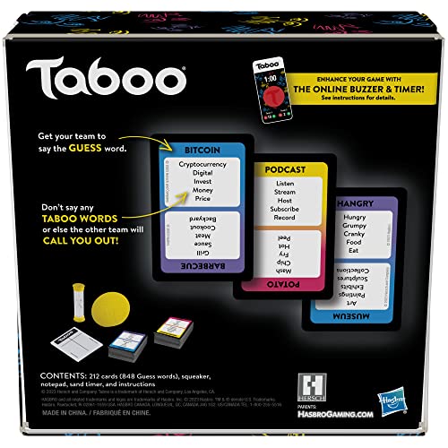 Taboo Classic Party Word Guessing Game