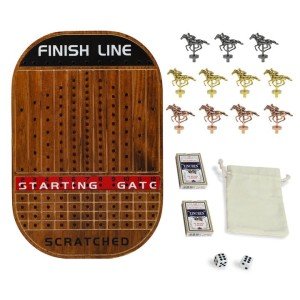 Vintage Flame Horse Race Board Game for Fun