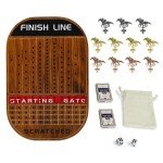 Vintage Flame Horse Race Board Game for Fun