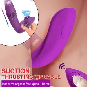 Wearable-Thrusting-Vibrator-Massager-Sucking-Toys-For Women-Remote-Lubricants