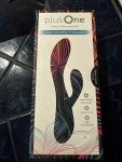 Plus One Dual Vibrating Massager - Rechargeable, Waterproof, Passion Pink (6704)