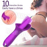 Clit-Licking-Vibrator-Tongue-Oral-Massager-Rechargeable Women Toys use Lubricant