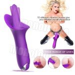 Clit-Licking-Vibrator-Tongue-Oral-Massager-Rechargeable Women Toys use Lubricant