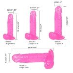 Realistic Dildo for Woman, Ultra Soft Dildo with Curved Shaft and Balls for Couple Beginners G-spot Vaginal Masturbator Adult Sex Toy, Fashion Edition Gift Sets Man Woman（7.9 inches）