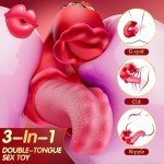 Sucking Toy Female Rechargeable Adult Toy - Strong Tongue Sucking and Licking G Sucking Toy Female Couple Panty Stimulation 56DN74