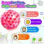 ALMAH Stress Balls for Adults (4 Pack), Hand Exercise Balls, Hand Therapy Balls for Relax, Anxiety, Fidget, Tension and Stress