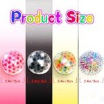 ALMAH Stress Balls for Adults (4 Pack), Hand Exercise Balls, Hand Therapy Balls for Relax, Anxiety, Fidget, Tension and Stress