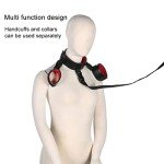 TYTOGE 26Pcs Sex Set Toy PU Leather Bundled Tying Set SM Set for Couples Adults Sexy Suit for Couples Gameplay, Black