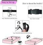 BDSM King Bed Bondage, Sex Furniture for Bedroom, Restraints Sex Toys Sex Games for Adults Sweater with Handcuffs Ankle Cuffs Sex Straps Sex Restraints Couples Sex Position Sexy Gifts SM Game H2