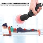 Cordless Wand Massger, Bolly Powerful Personal Massagers for Women with Multi Speeds for Therapeutic Muscle Aches and Sports Recovery-Black