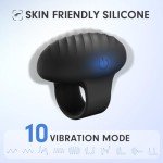 MANFLY Mini Face Massager, Waterproof Rechargeable Portable Powerful Massage Tool, Multifunctional Eye, Finger and Body Massager (Black)