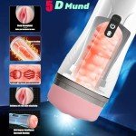Male Mastusbafor Electric Mastuberater Machine Toy Sucking Men Masturebstor Machine Thrusting Machine Devices Suction Adult Toy Machine Pocket Puzzy 3D Realistic Vibrantorors for Women