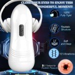 Male Mastusbafor Electric Mastuberater Machine Toy Sucking Men Masturebstor Machine Thrusting Machine Devices Suction Adult Toy Machine Pocket Puzzy 3D Realistic Vibrantorors for Women