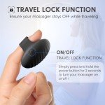 MANFLY Mini Face Massager, Waterproof Rechargeable Portable Powerful Massage Tool, Multifunctional Eye, Finger and Body Massager (Black)