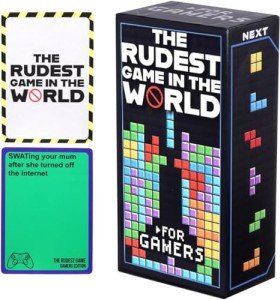 Eshyer The Rudest Game in The World Table Cards Game Matching Pairing Board Games Perfect for Friends Gathering Party Celebration for Adults (Black Box for Gamers)