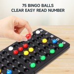 Deluxe Bingo Game Set w/Roller Cage, 75 Bingo Balls, Board, 18 Cards/150 Chips