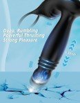 Remote Powerful Flapping Prostate Massager Dual Motor Male Waterproof Vibrator F