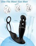 Remote Powerful Flapping Prostate Massager Dual Motor Male Waterproof Vibrator F
