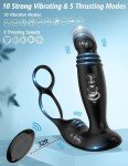 Remote Powerful Flapping Prostate Massager Dual Motor Male Waterproof Vibrator F