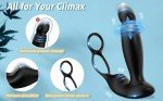 Remote Powerful Flapping Prostate Massager Dual Motor Male Waterproof Vibrator F