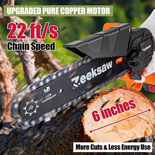 ZEEKSAW Mini Chainsaw: Cordless, Powerful & Portable 6