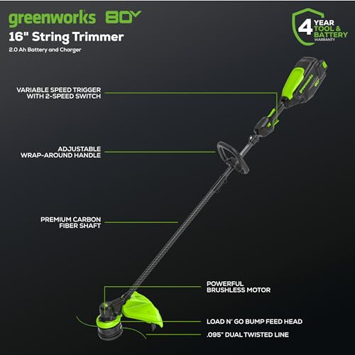 Greenworks 80V Cordless Brushless String Trimmer