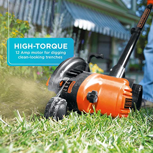 BLACK+DECKER 2-in-1 Lawn Tool: Trimmer, Edger, Trencher