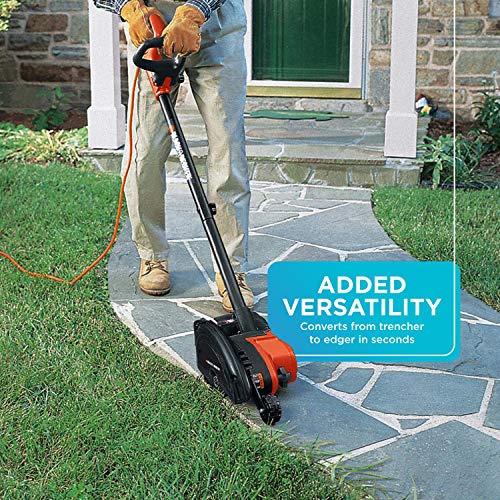 BLACK+DECKER 2-in-1 Lawn Tool: Trimmer, Edger, Trencher