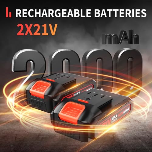 Upgraded 6" Mini Cordless Chainsaw Kit, 21V Rechargeable