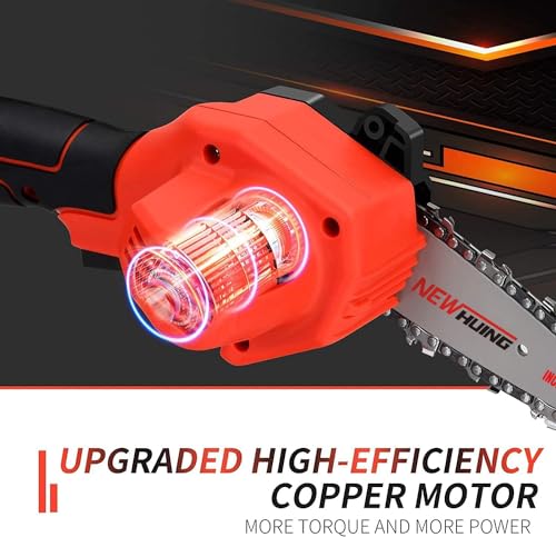 Upgraded 6" Mini Cordless Chainsaw Kit, 21V Rechargeable
