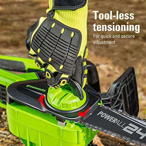 Greenworks 24V 10" Cordless Chainsaw + Battery/Charger