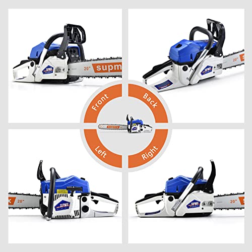 20" 62cc Gas Chainsaw for Tree Cutting Power