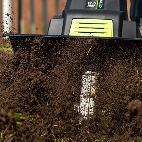 Earthwise TC70125 12.5-Amp Electric Tiller/Cultivator, Green 16-Inch