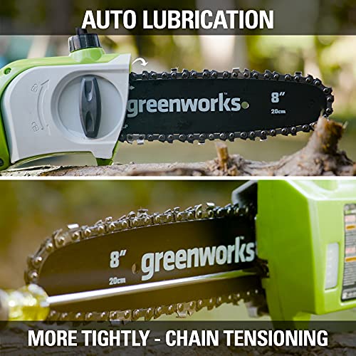 Greenworks 40V 8" Pole Saw with 2.0Ah Battery