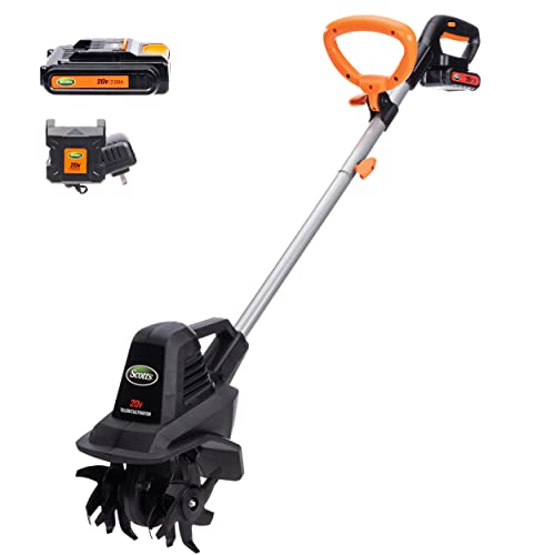 Scotts TC70020S 20V Cordless Garden Tiller Cultivator Kit
