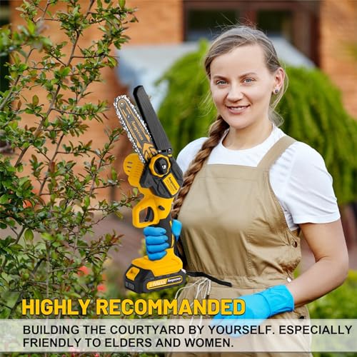 Angseen Mini Cordless Chainsaw 6-Inch 800W