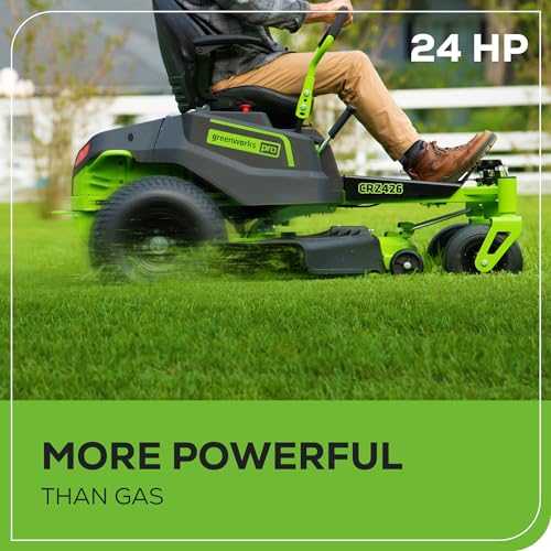 Greenworks Cordless Electric Zero Turn Riding Mower Kit