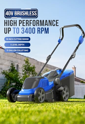 Wild Badger 40V 18" Cordless Lawn Mower Kit