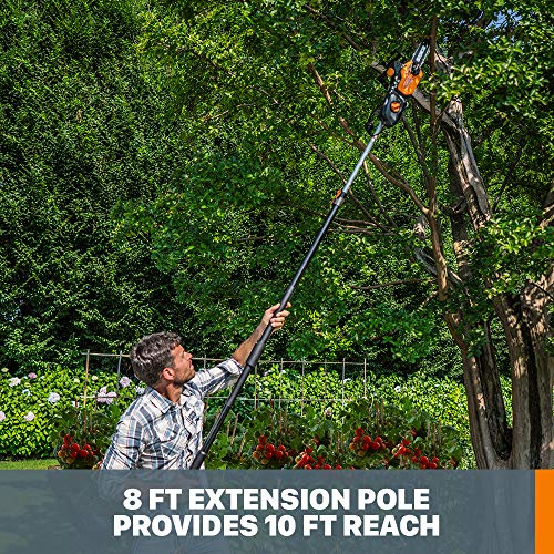 Worx WG309 10" Electric Pole Saw - Powerful amp
