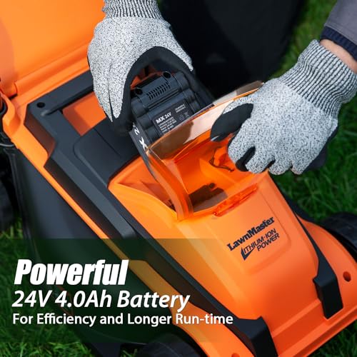 LawnMaster CLM2413A Cordless 13-Inch Lawn Mower 24V
