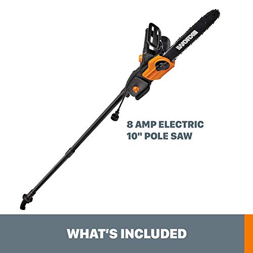 Worx WG309 10" Electric Pole Saw - Powerful amp