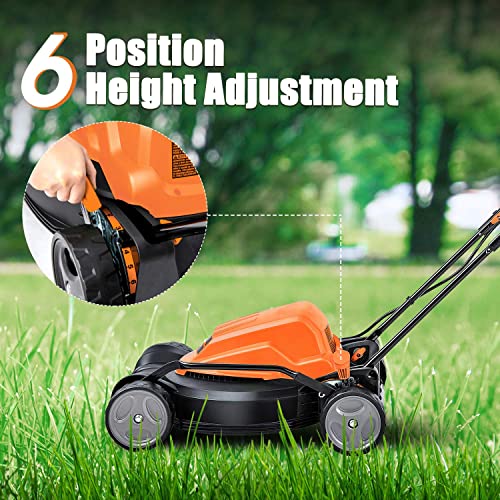 LawnMaster 12AMP Electric Lawn Mower 19-Inch Blade