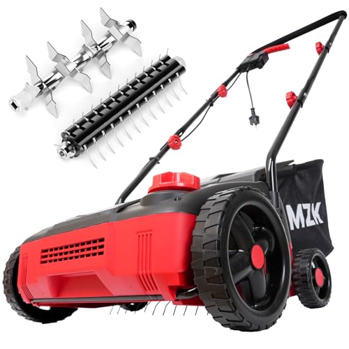 13" 12-Amp Electric Dethatcher and Scarifier, 8-Gal Bag