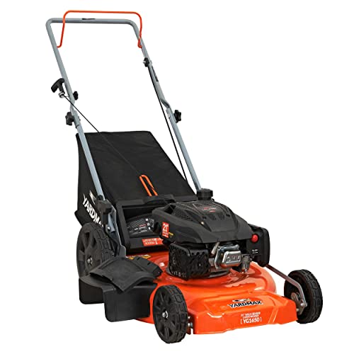 YARDMAX Gas Push Lawn Mower with High Wheels