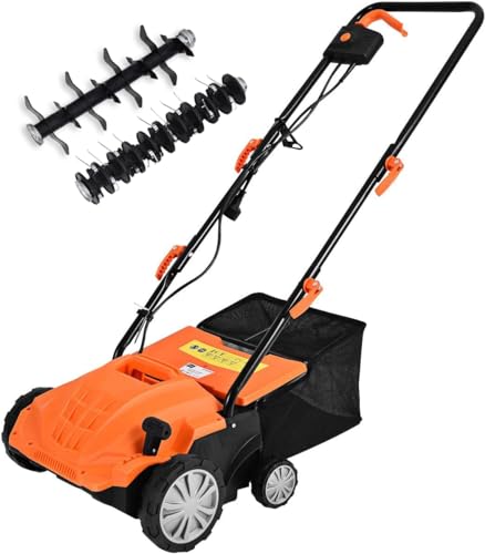Goplus 2-in-1 Lawn Dethatcher and Scarifier