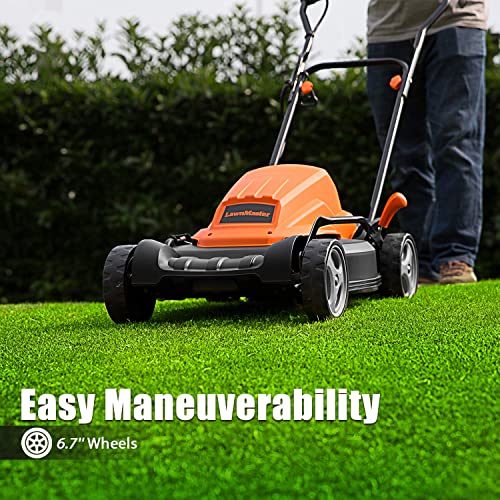 LawnMaster 12AMP Electric Lawn Mower 19-Inch Blade