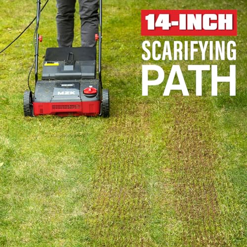 13" 12-Amp Electric Dethatcher and Scarifier, 8-Gal Bag